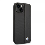 BMW iPhone 14 Plus Deksel Big Logo Stripe Svart