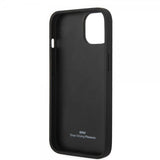 BMW iPhone 14 Plus Deksel Big Logo Stripe Svart