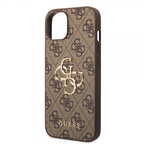 Guess iPhone 14 Plus Deksel Big Metal Logo Brun