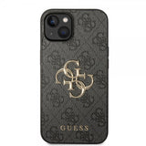 Guess iPhone 14 Plus Deksel Big Metal Logo Grå
