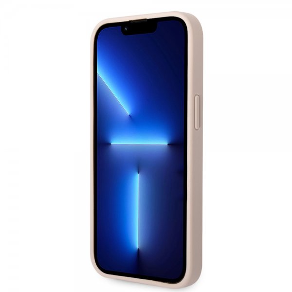 Guess iPhone 14 Plus Deksel Big Metal Logo Rosa