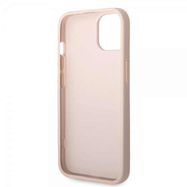 Guess iPhone 14 Plus Deksel Big Metal Logo Rosa