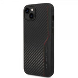 AMG iPhone 14 Plus Deksel Carbon Effect Stamped Logo Svart