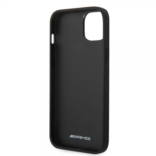 AMG iPhone 14 Plus Deksel Carbon Effect Stamped Logo Svart