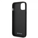 AMG iPhone 14 Plus Deksel Carbon Effect Stamped Logo Svart