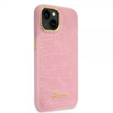 Guess iPhone 14 Plus Deksel Croco Rosa