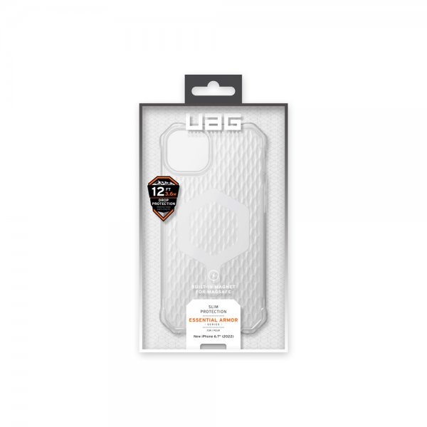 Urban Armor Gear (UAG) iPhone 14 Plus Deksel Essential Armor MagSafe Frosted Ice