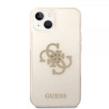 Guess iPhone 14 Plus Deksel Full Glitter Gull