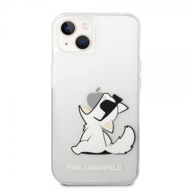 Karl Lagerfeld iPhone 14 Plus Deksel Fun Choupette Transparent