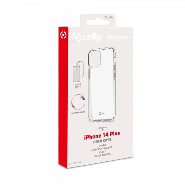 Celly iPhone 14 Plus Deksel GELSKIN Transparent