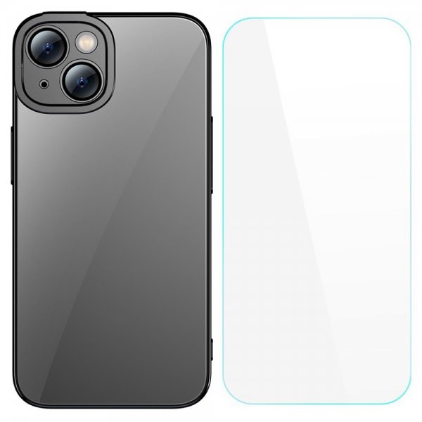 Baseus iPhone 14 Plus Deksel Glitter Series Svart