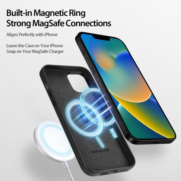 Dux Ducis iPhone 14 Plus Deksel Grit Series MagSafe Svart