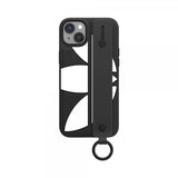 Adidas iPhone 14 Plus Deksel Handstrap Case Svart Hvit