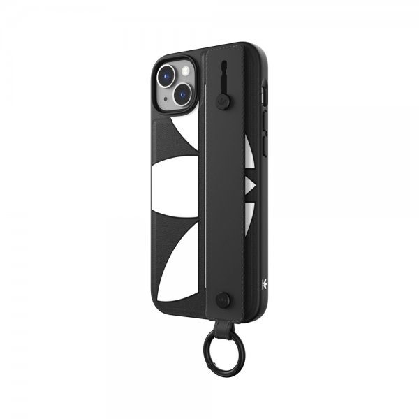 Adidas iPhone 14 Plus Deksel Handstrap Case Svart Hvit
