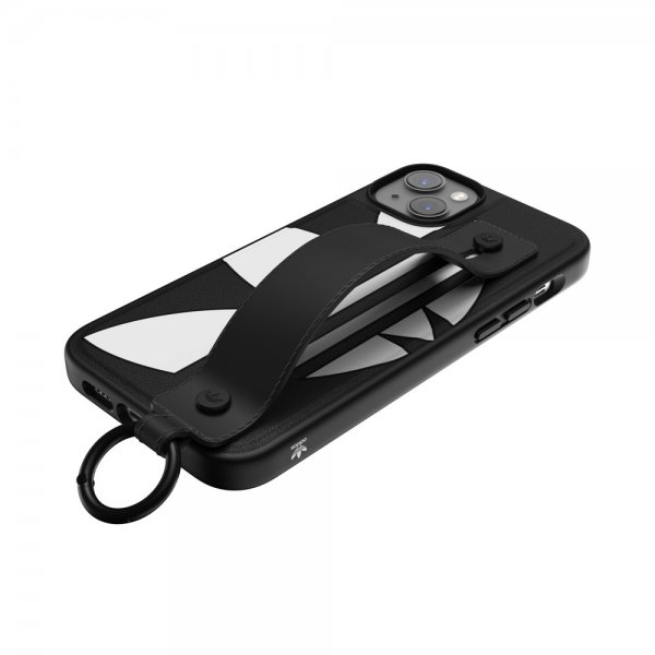 Adidas iPhone 14 Plus Deksel Handstrap Case Svart Hvit