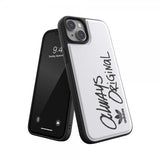Adidas iPhone 14 Plus Deksel Inlay Embroidery Case Hvit Svart