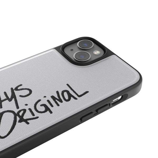 Adidas iPhone 14 Plus Deksel Inlay Embroidery Case Hvit Svart