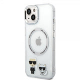 Karl Lagerfeld iPhone 14 Plus Deksel Karl & Choupette MagSafe Transparent
