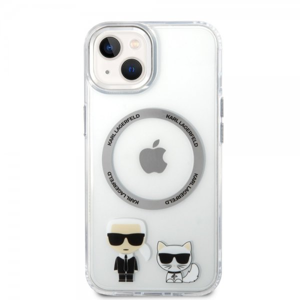 Karl Lagerfeld iPhone 14 Plus Deksel Karl & Choupette MagSafe Transparent