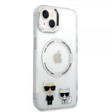 Karl Lagerfeld iPhone 14 Plus Deksel Karl & Choupette MagSafe Transparent