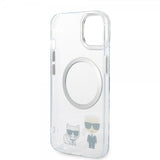 Karl Lagerfeld iPhone 14 Plus Deksel Karl & Choupette MagSafe Transparent