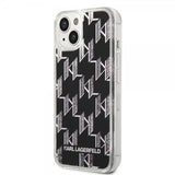 Karl Lagerfeld iPhone 14 Plus Deksel Liquid Glitter Monogram Svart