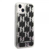 Karl Lagerfeld iPhone 14 Plus Deksel Liquid Glitter Monogram Svart