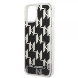 Karl Lagerfeld iPhone 14 Plus Deksel Liquid Glitter Monogram Svart