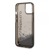 Karl Lagerfeld iPhone 14 Plus Deksel Liquid Glitter Translucent Svart