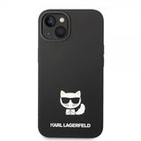 Karl Lagerfeld iPhone 14 Plus Deksel Liquid Silicone Choupette Svart
