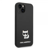 Karl Lagerfeld iPhone 14 Plus Deksel Liquid Silicone Choupette Svart