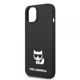 Karl Lagerfeld iPhone 14 Plus Deksel Liquid Silicone Choupette Svart