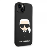 Karl Lagerfeld iPhone 14 Plus Deksel Liquid Silicone Karl Svart