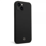 Mercedes Benz iPhone 14 Plus Deksel Liquid Silicone Svart