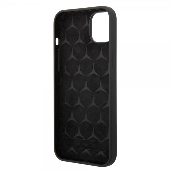Mercedes Benz iPhone 14 Plus Deksel Liquid Silicone Svart