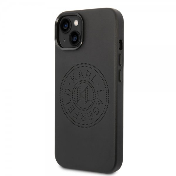 Karl Lagerfeld iPhone 14 Plus Deksel Logo Perforert Svart