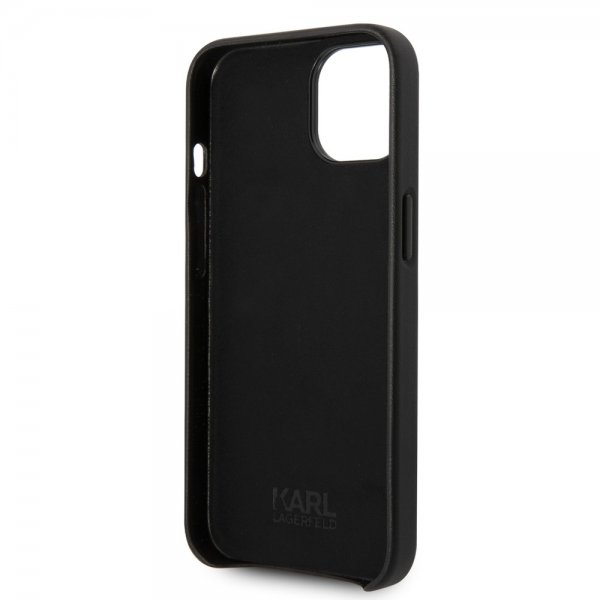 Karl Lagerfeld iPhone 14 Plus Deksel Logo Perforert Svart