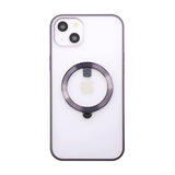 Rvelon iPhone 14 Plus Deksel Roterbart Stativ Lilla