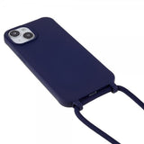 iPhone 14 Plus Deksel med Stropp Blå