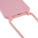 iPhone 14 Plus Deksel med Stropp Rosa