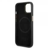 Guess iPhone 14 Plus Deksel Metal Plate Logo MagSafe Svart