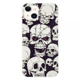 iPhone 14 Plus Deksel Motiv Hodeskaller