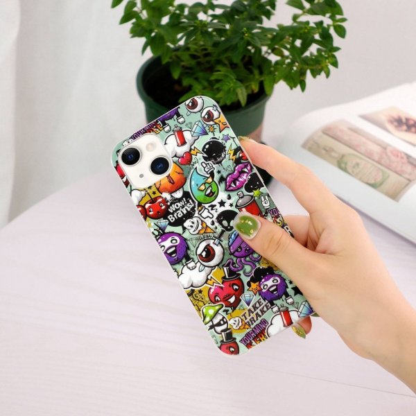 iPhone 14 Plus Deksel Motiv Graffiti