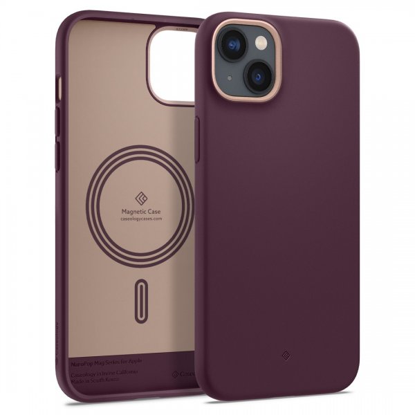 Caseology iPhone 14 Plus Deksel Nano Pop Mag Burgundy Bean