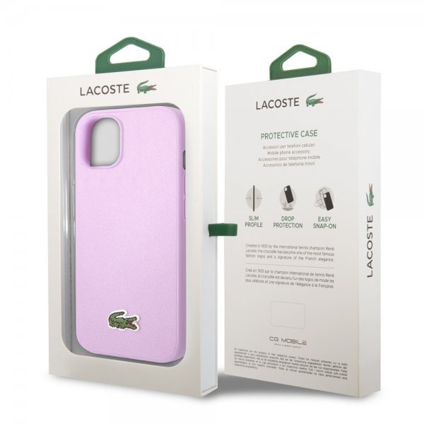 Lacoste iPhone 14 Plus Deksel Petit Pique Logo Lilla