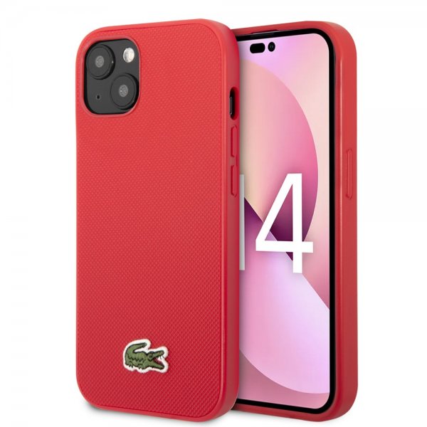 Lacoste iPhone 14 Plus Deksel Petit Pique Logo Rød