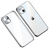Sulada iPhone 14 Plus Deksel Belagt Kant Sølv