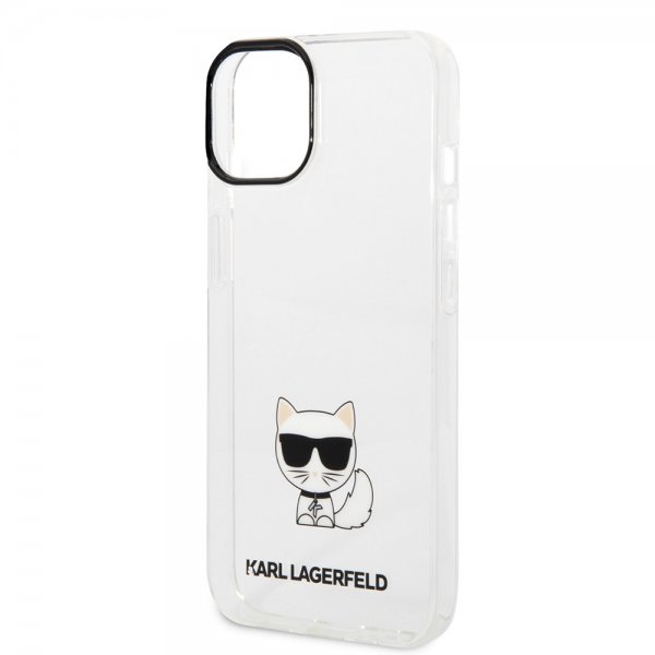 Karl Lagerfeld iPhone 14 Plus Deksel Printed Choupette Transparent