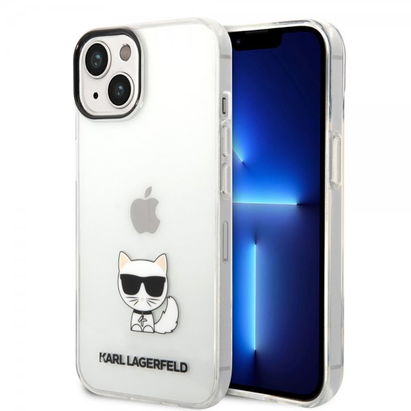 Karl Lagerfeld iPhone 14 Plus Deksel Printed Choupette Transparent