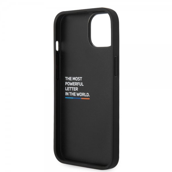 BMW iPhone 14 Plus Deksel Tikattu Svart